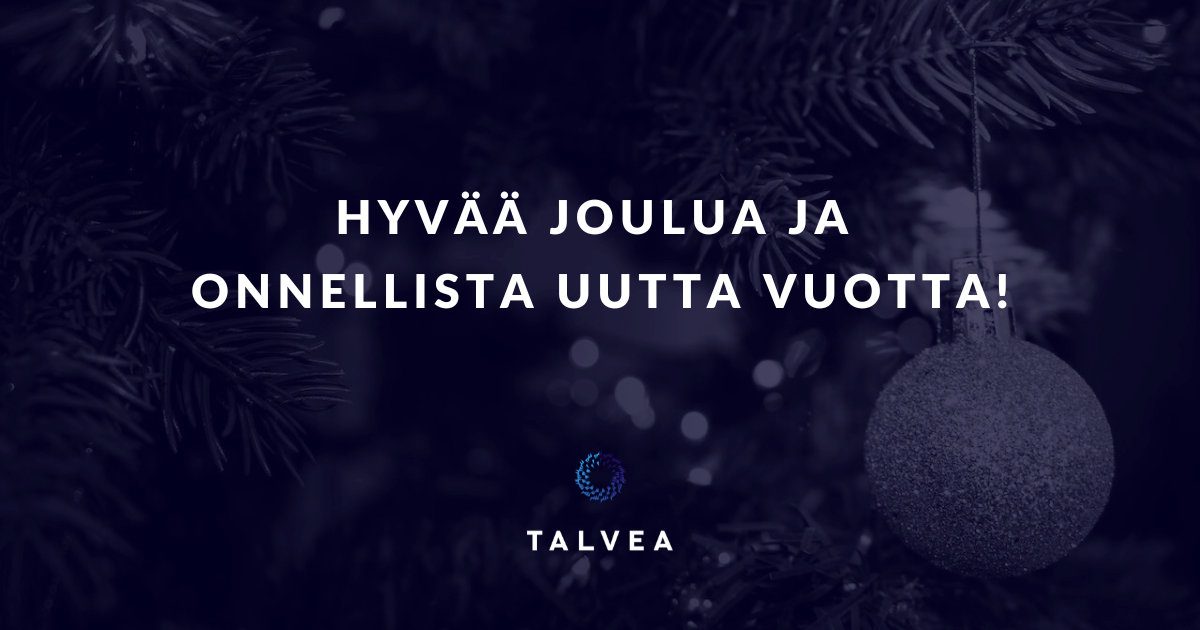 TALVEAn väki toivottaa kaikille Hyvää Joulua ja Onnellista Uutta Vuotta!